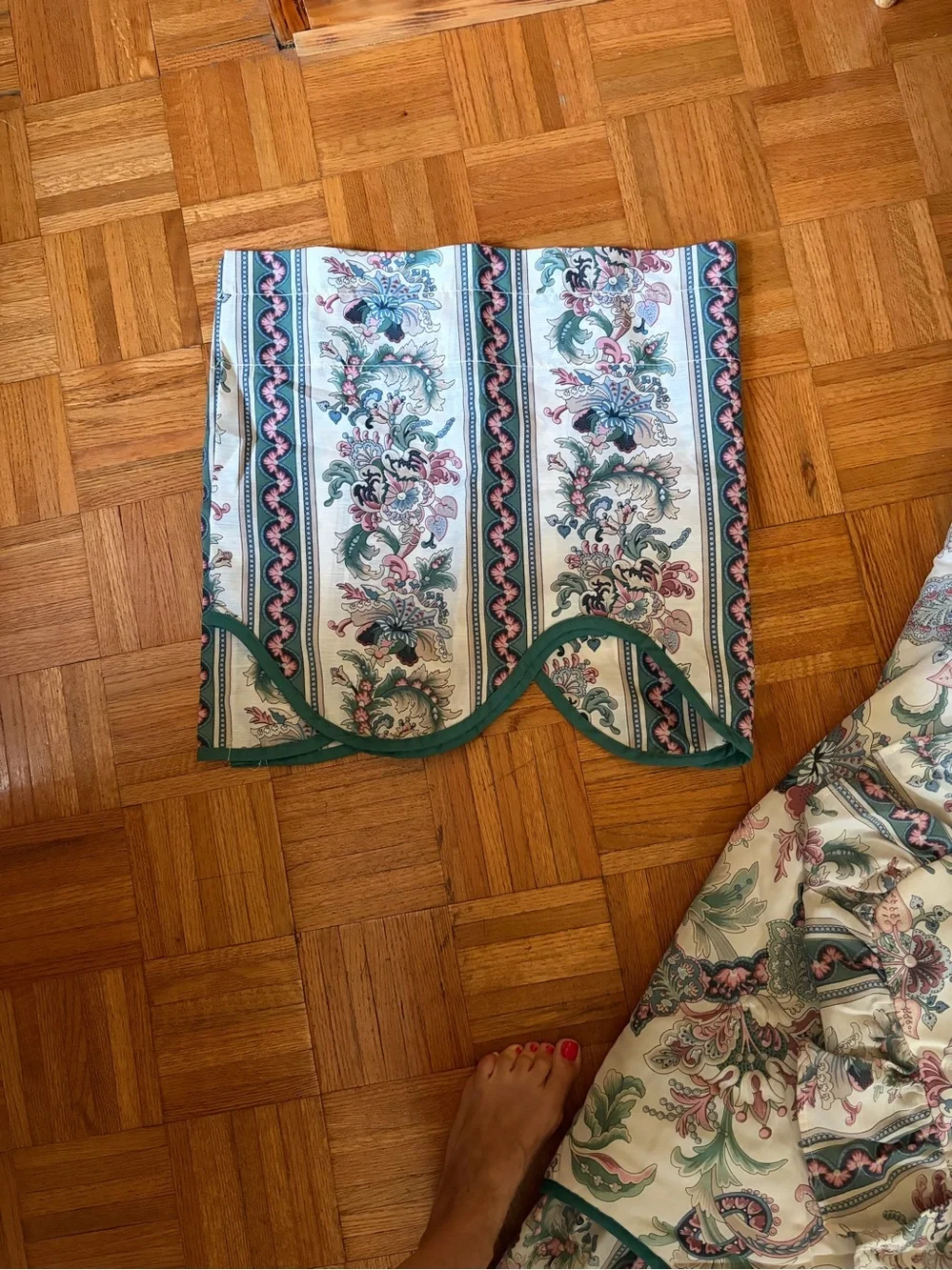 Set Green Quilted Cotton Queen Bedspread Set – 6Pieces